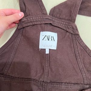 Zara brown overalls